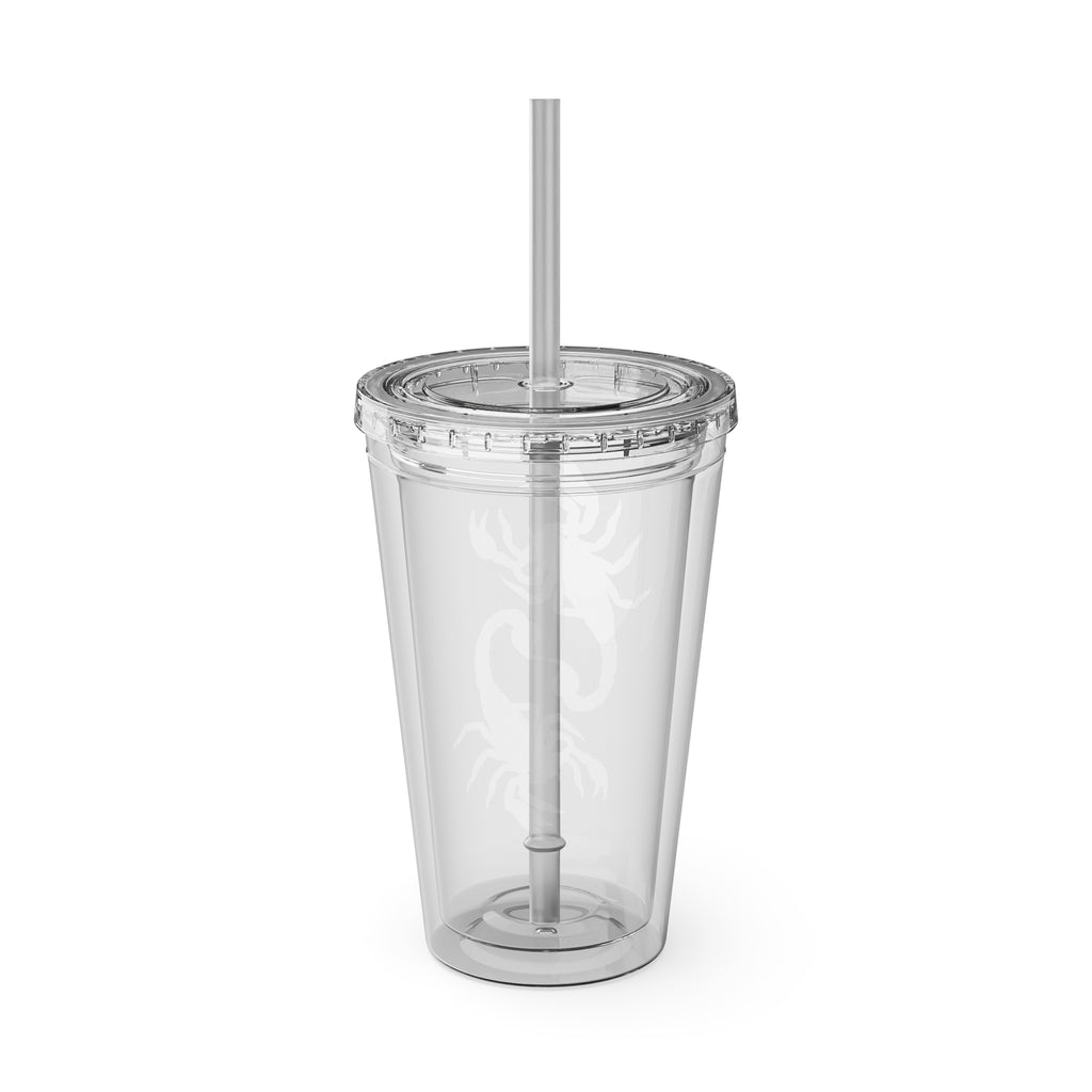 Twin Scorpion Tumbler with Straw, 16oz
