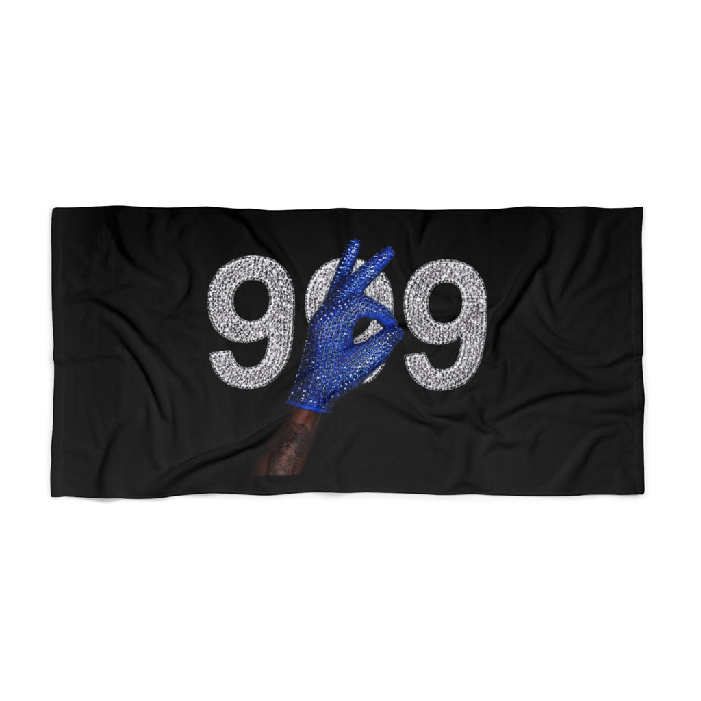 Triple Nine Ice Beach Towel