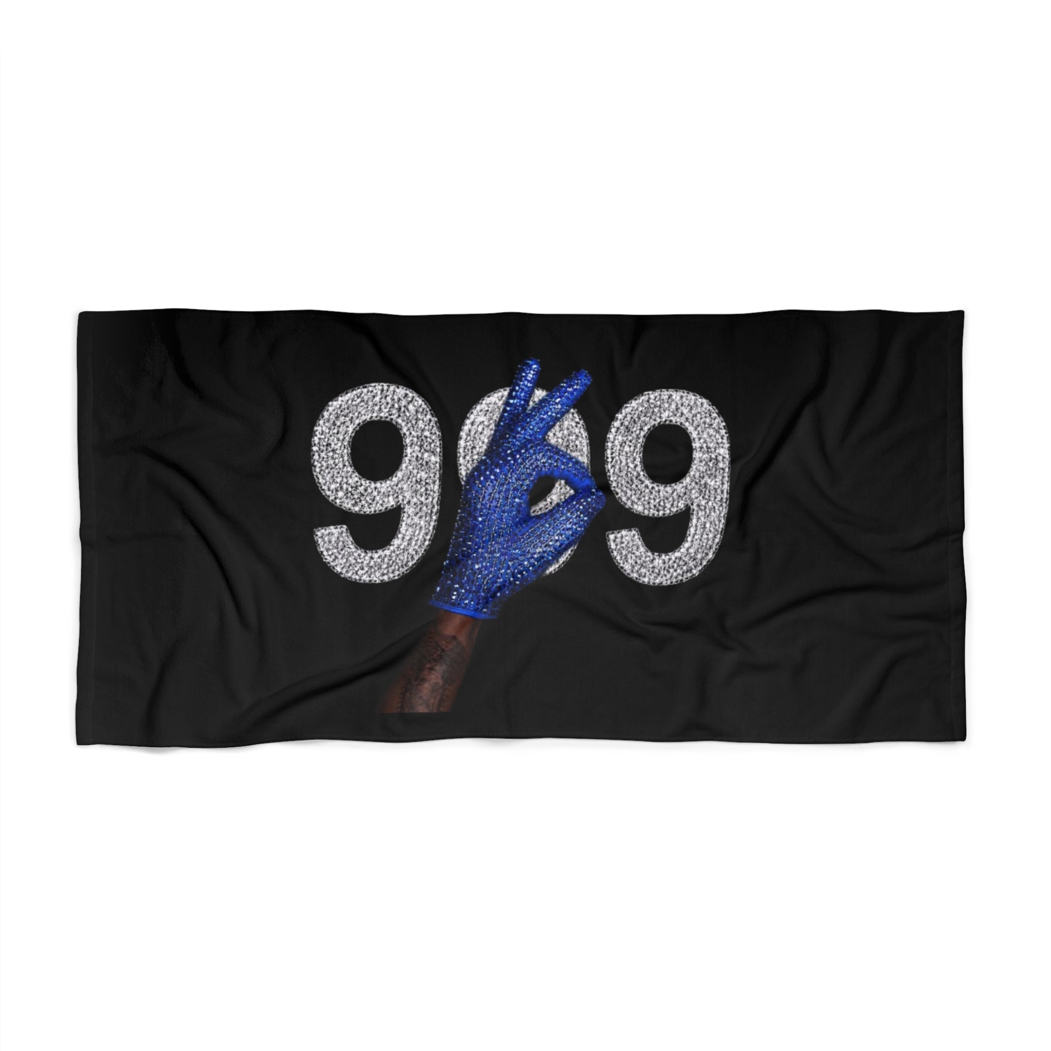 Triple Nine Ice Beach Towel