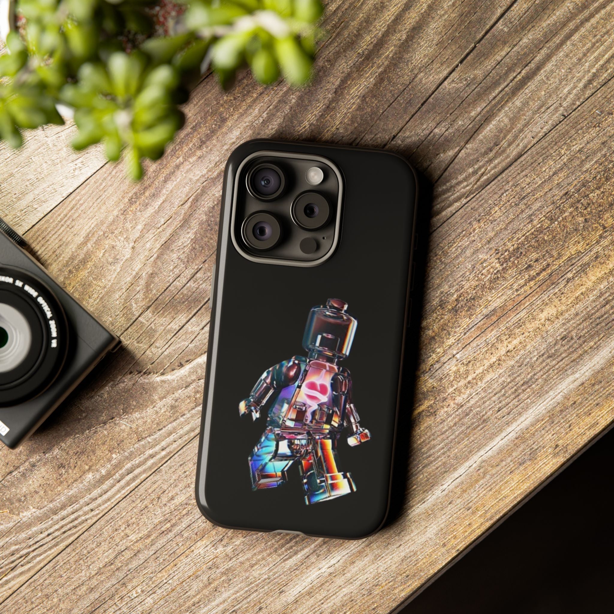 Holographic Brickman Phone Case