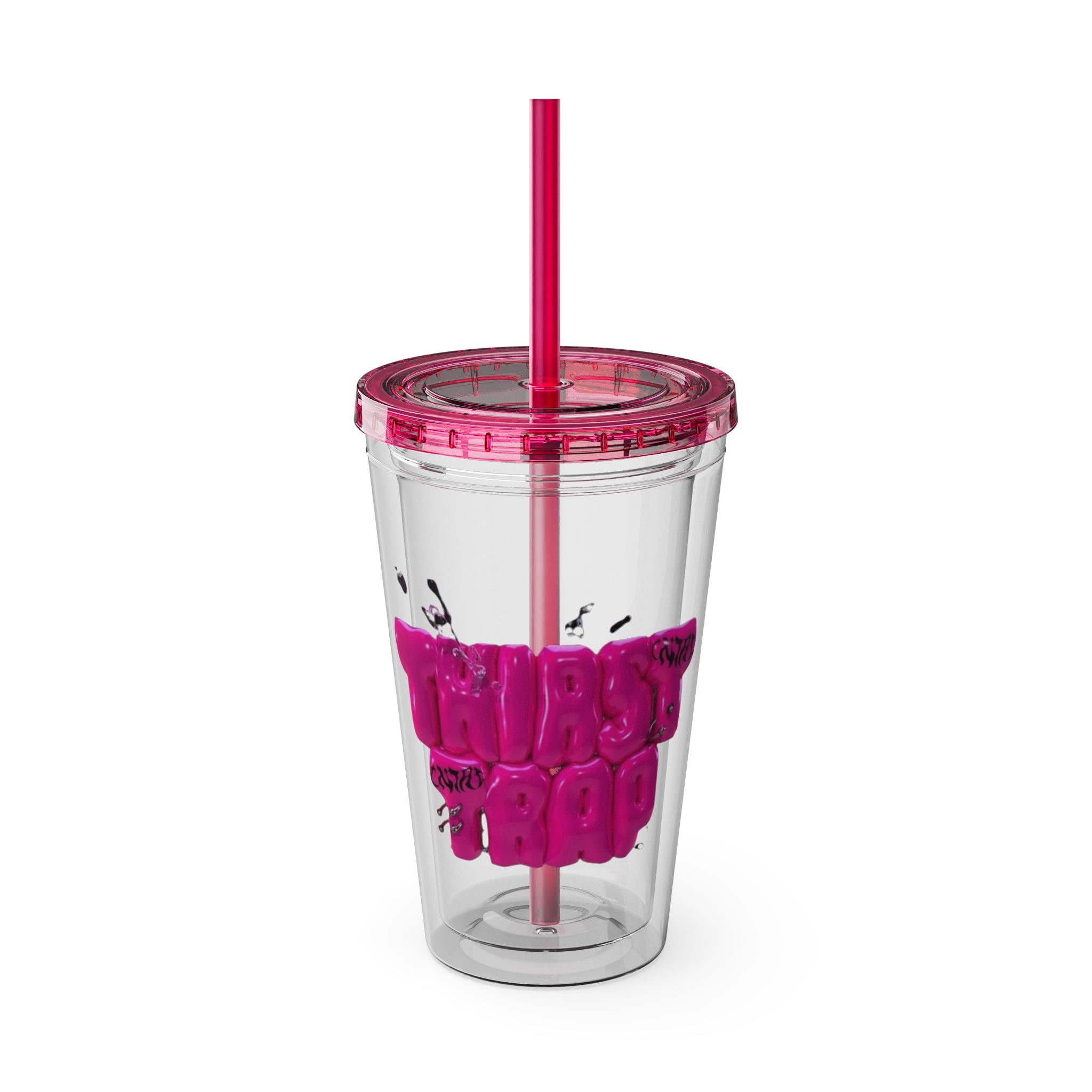 Thirst Trap Tumbler with Straw, 16oz