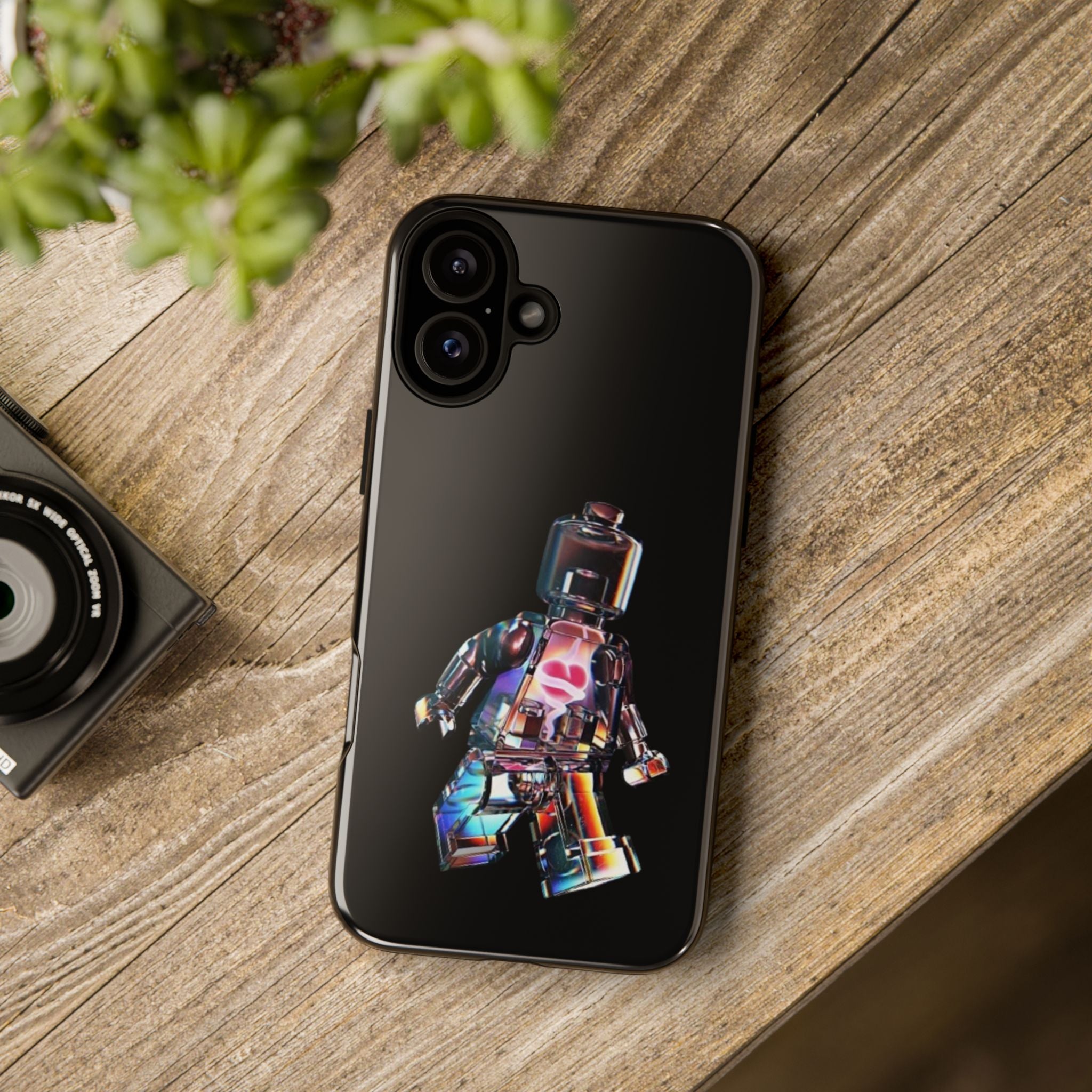 Holographic Brickman Phone Case