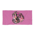 Pink Rush Beach Towel
