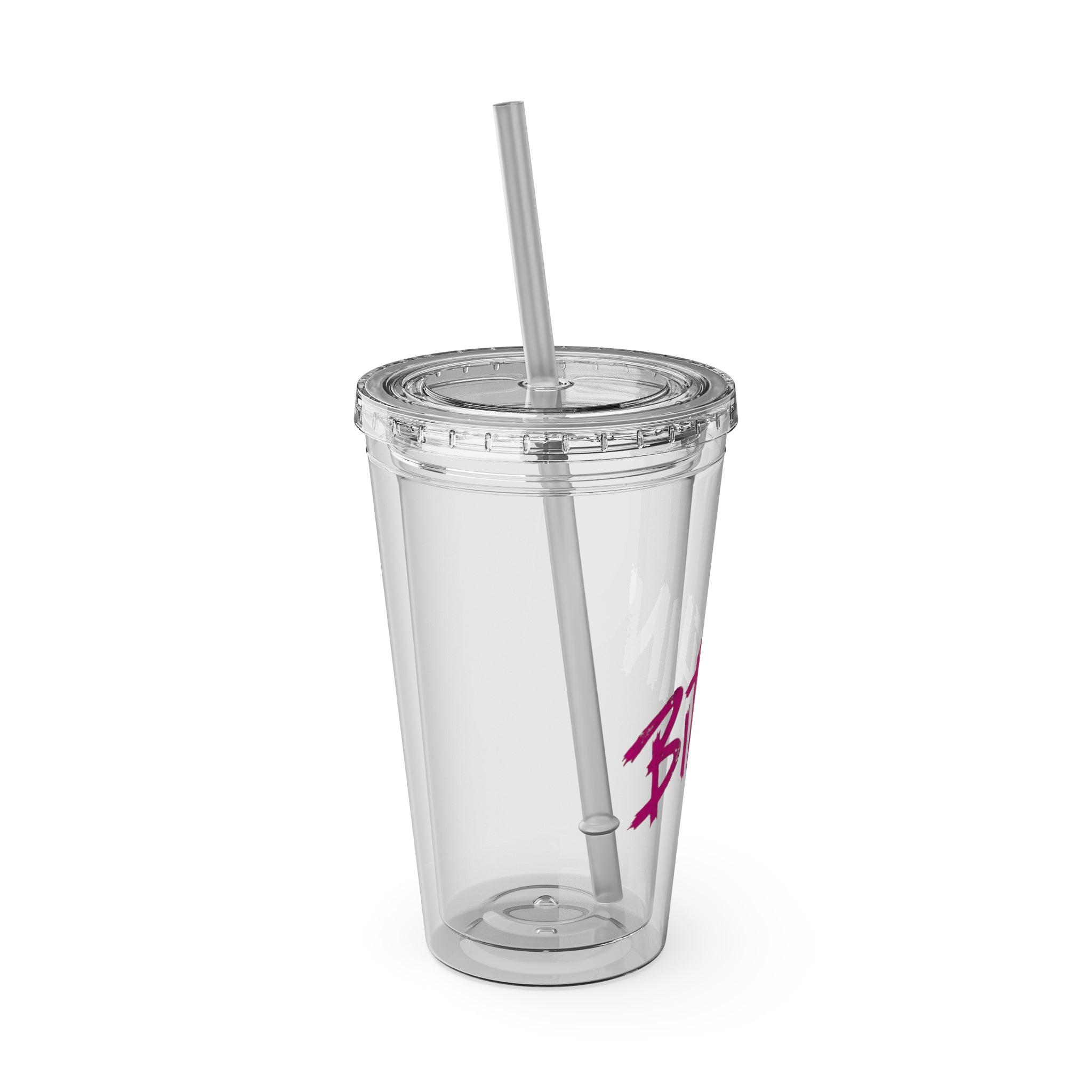 B**chin Tumbler with Straw, 16oz