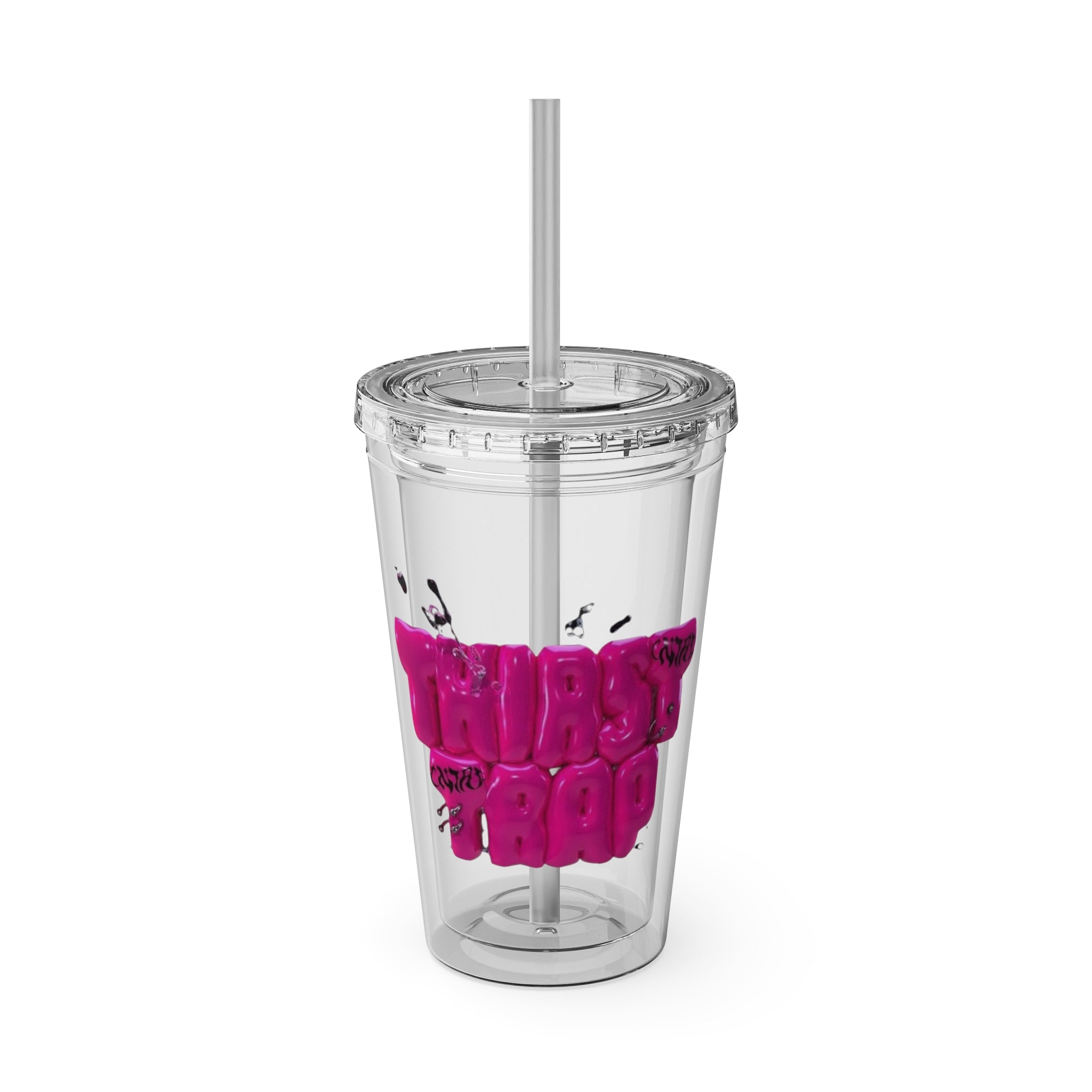Thirst Trap Tumbler with Straw, 16oz