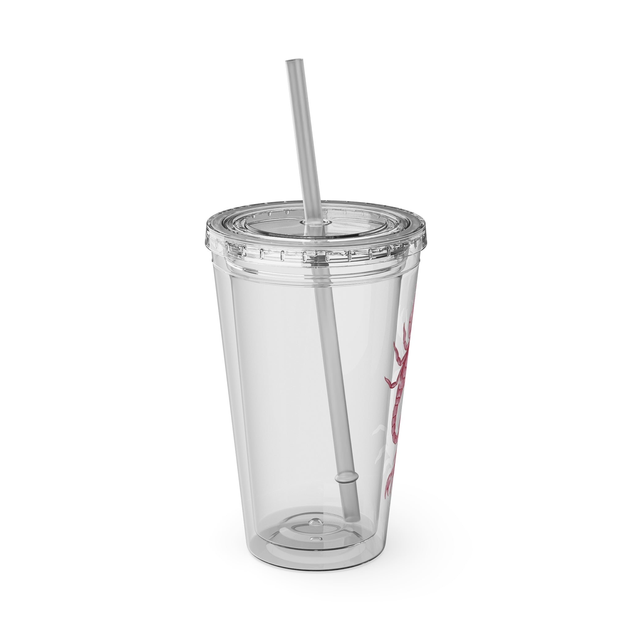 Twin Scorpion Tumbler with Straw, 16oz