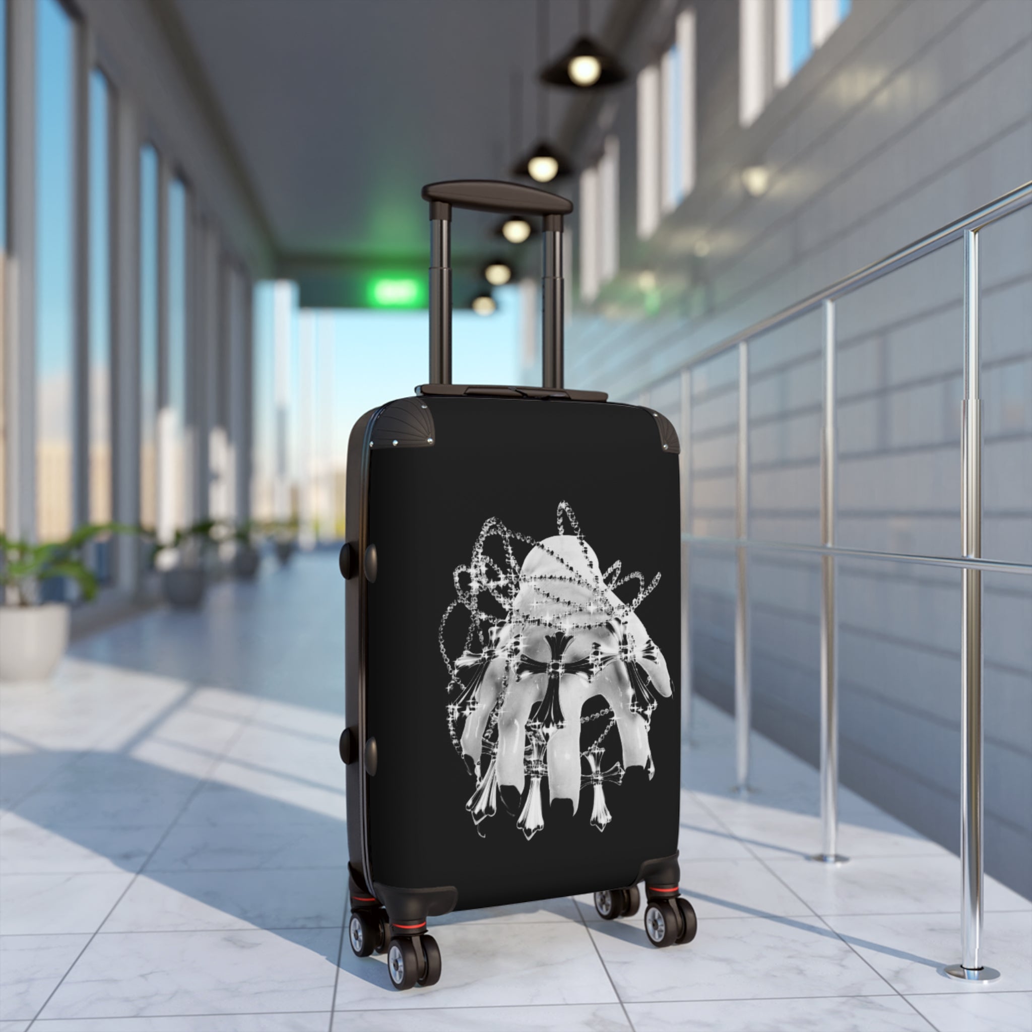 Metal Cross Hand Suitcase