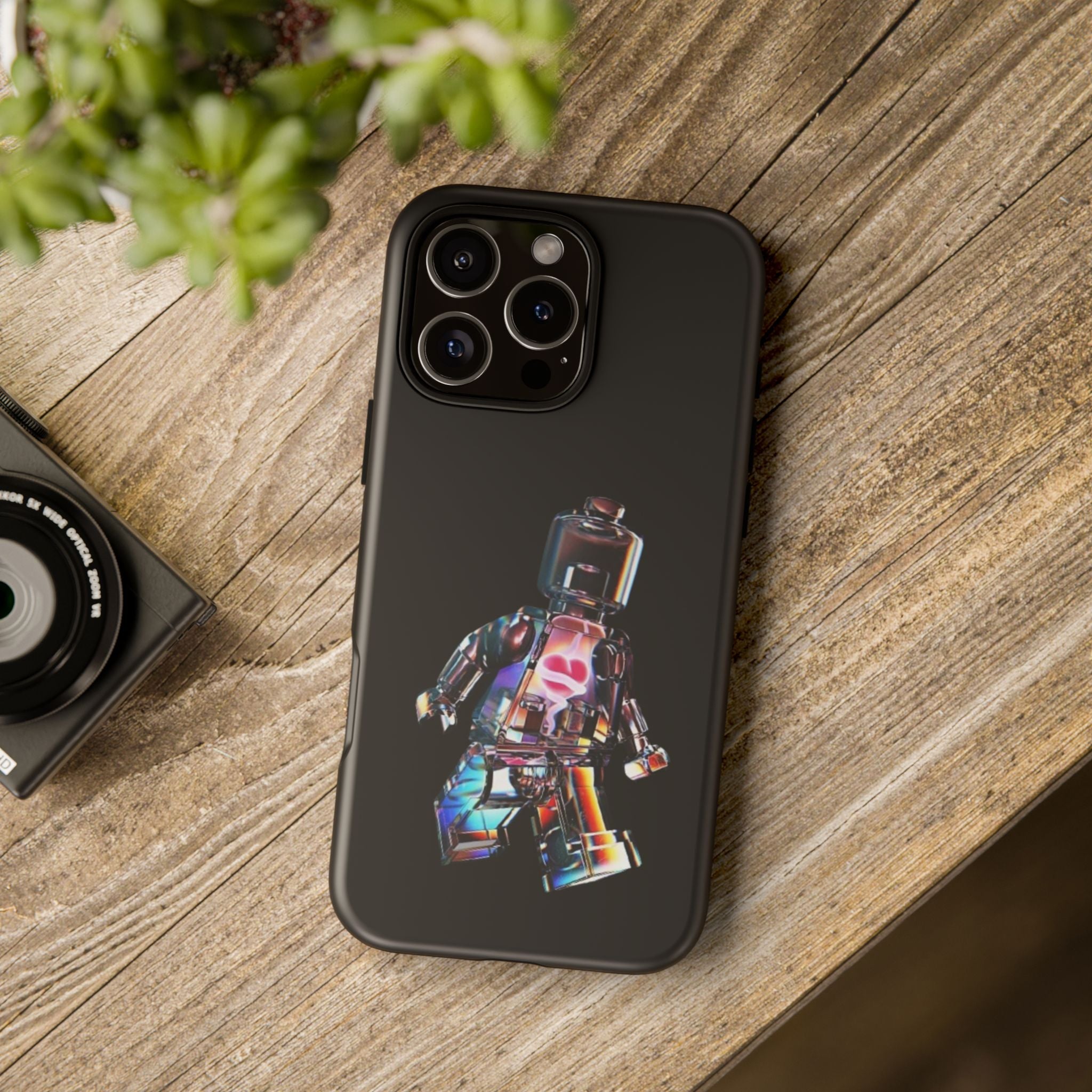 Holographic Brickman Phone Case