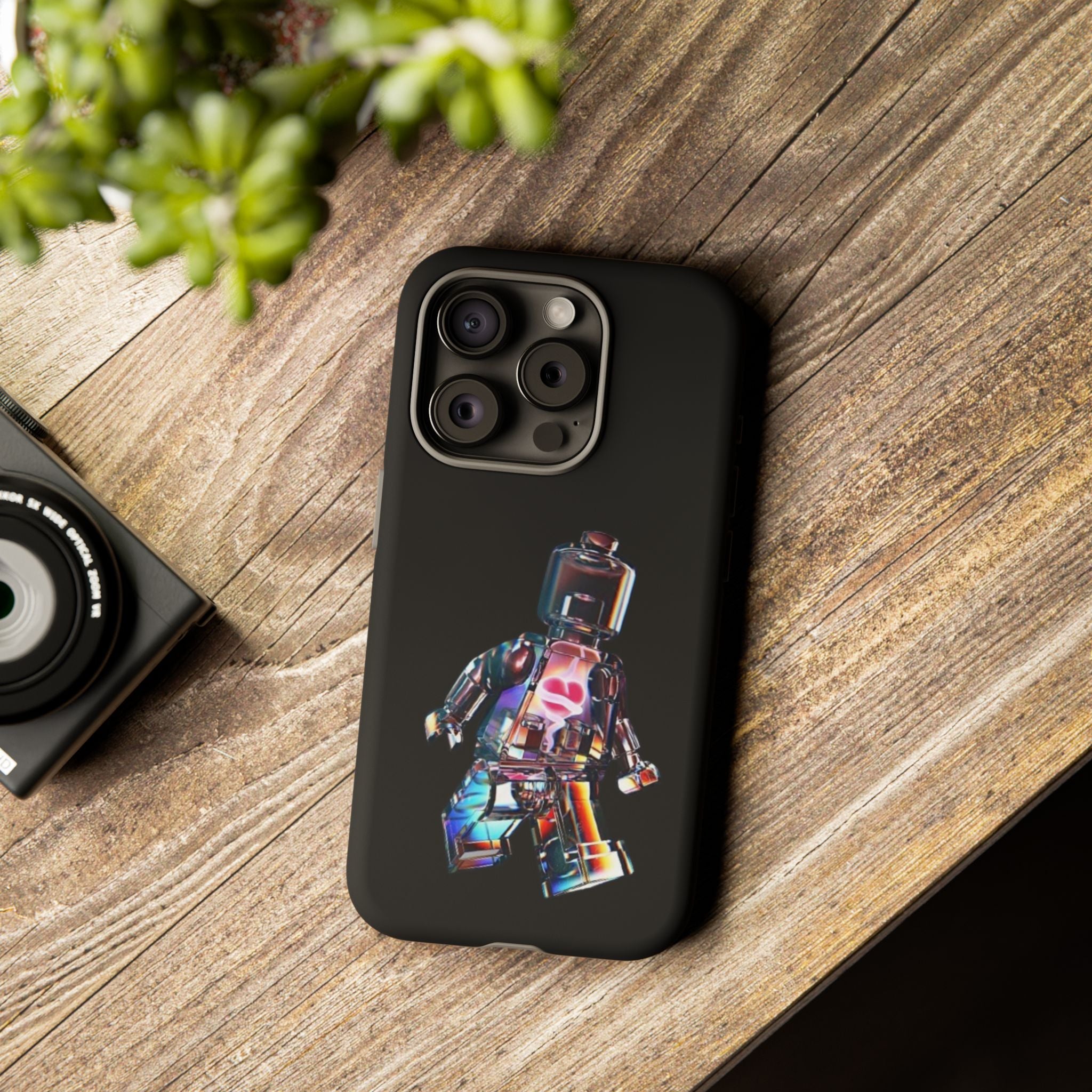 Holographic Brickman Phone Case
