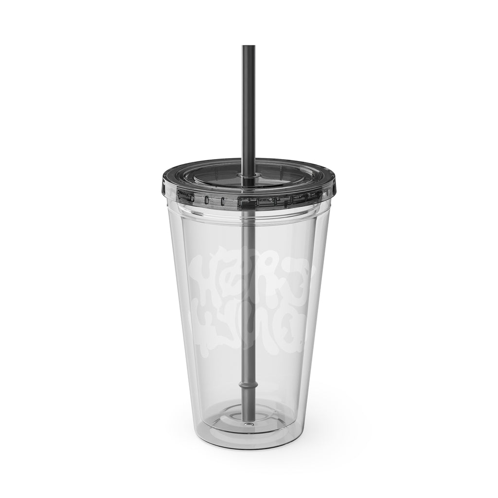 Ca$h Only Tumbler with Straw, 16oz